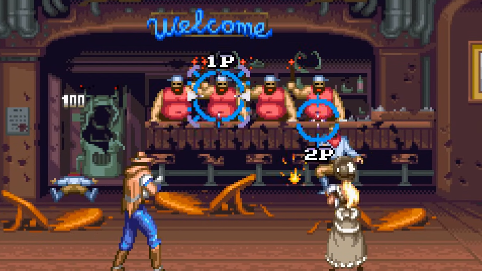 Wild Guns co-op gameplay