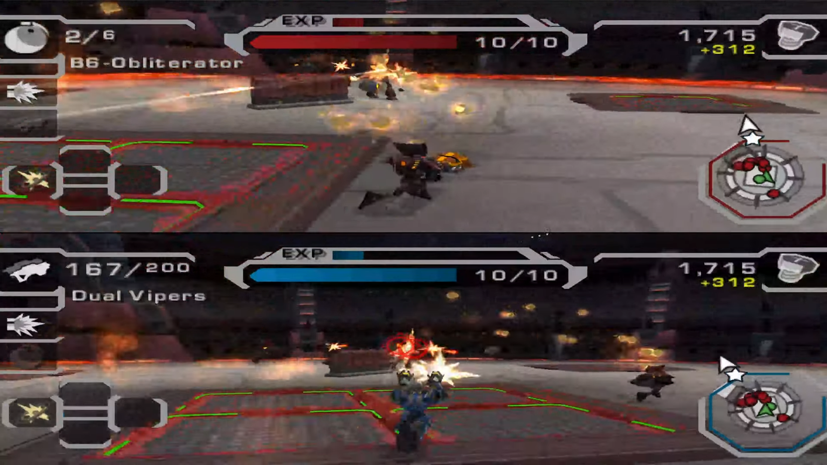 Ratchet Deadlocked co-op gameplay