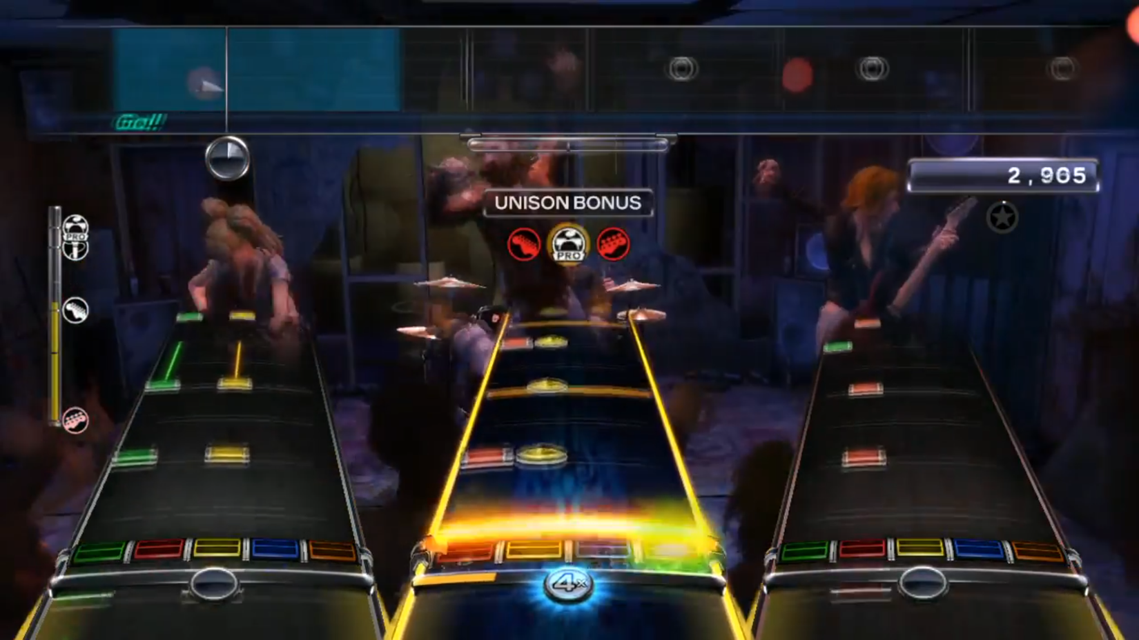 Rock Band gameplay