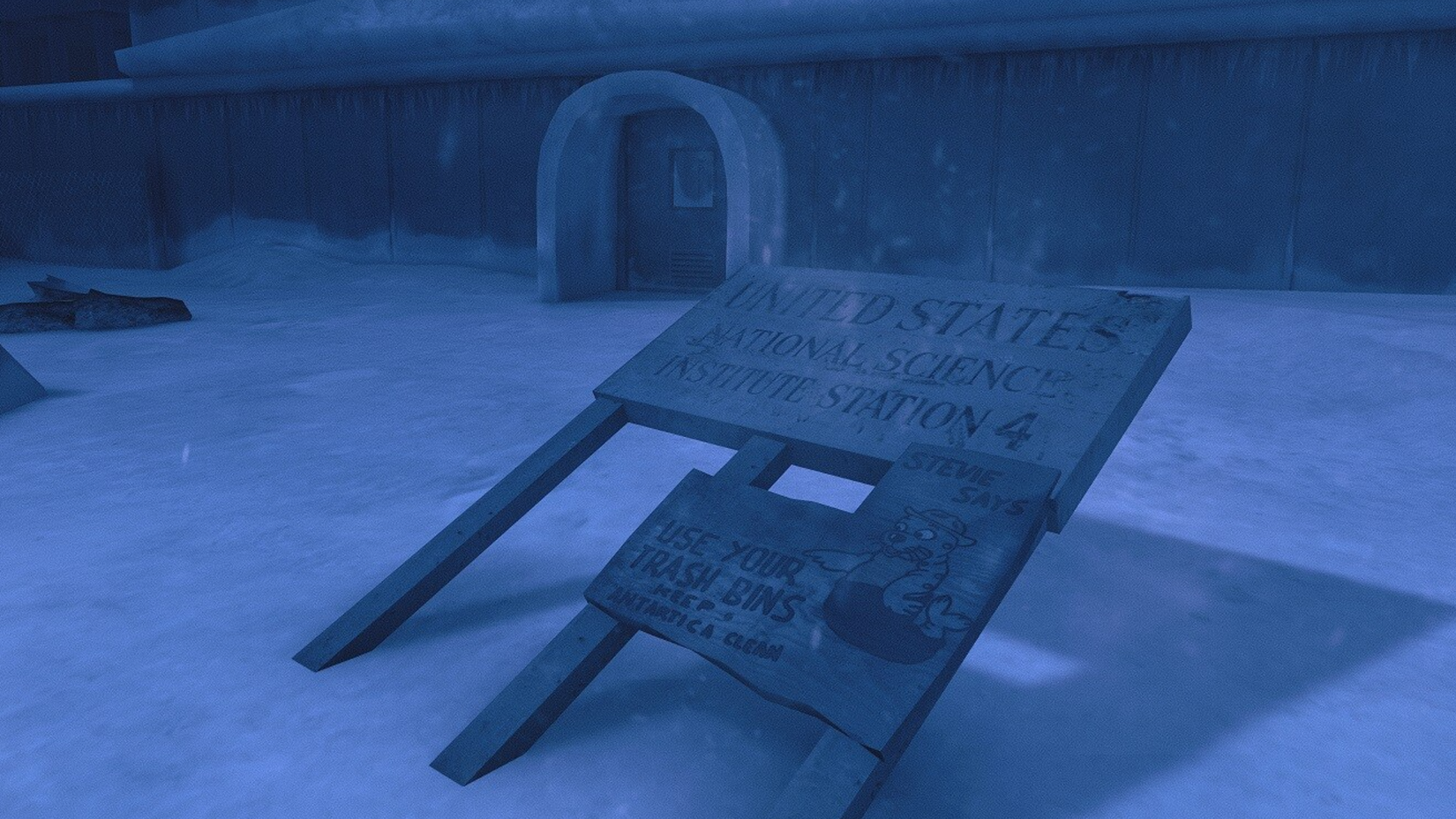 The Thing Remastered station sign