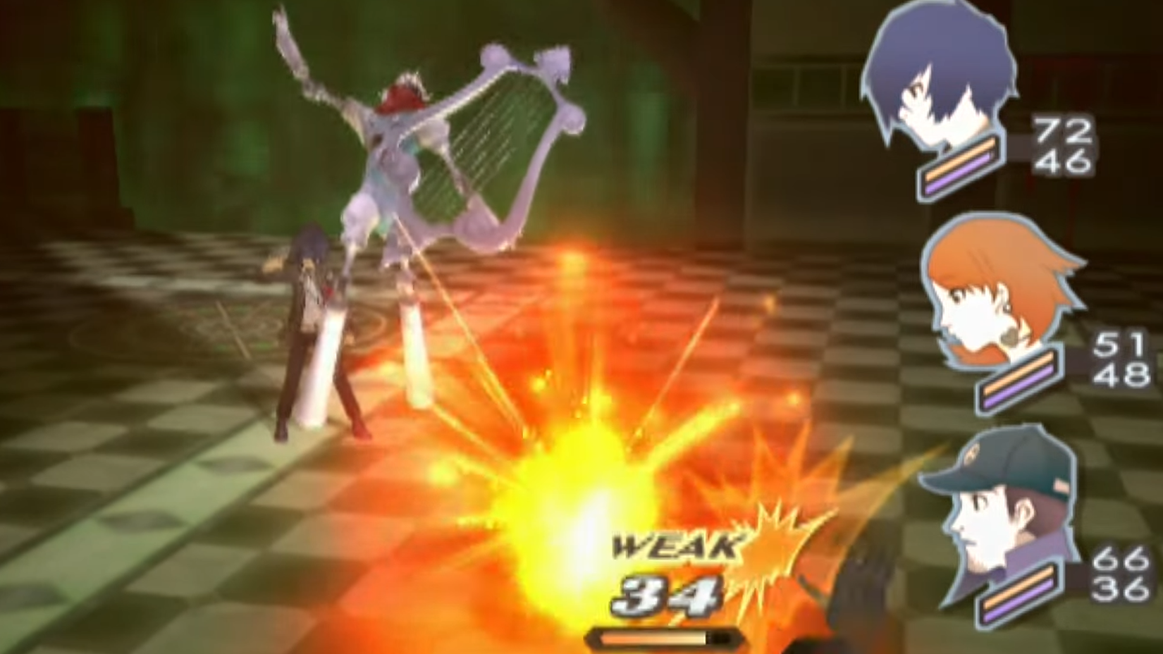 Persona 3 combat gameplay