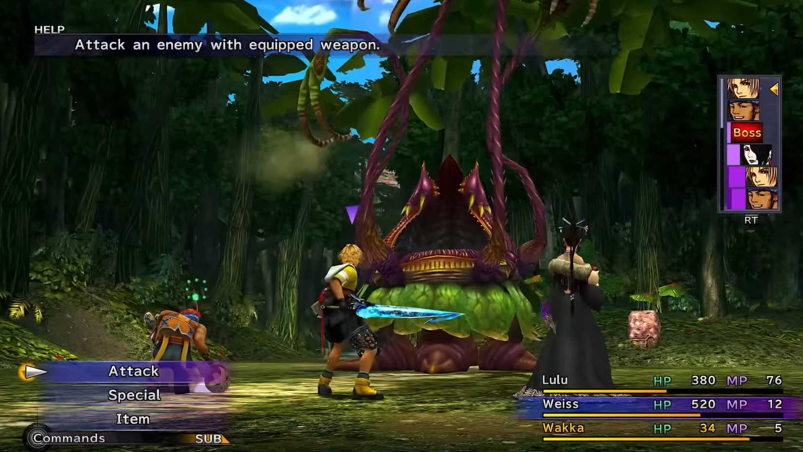 Final Fantasy X gameplay