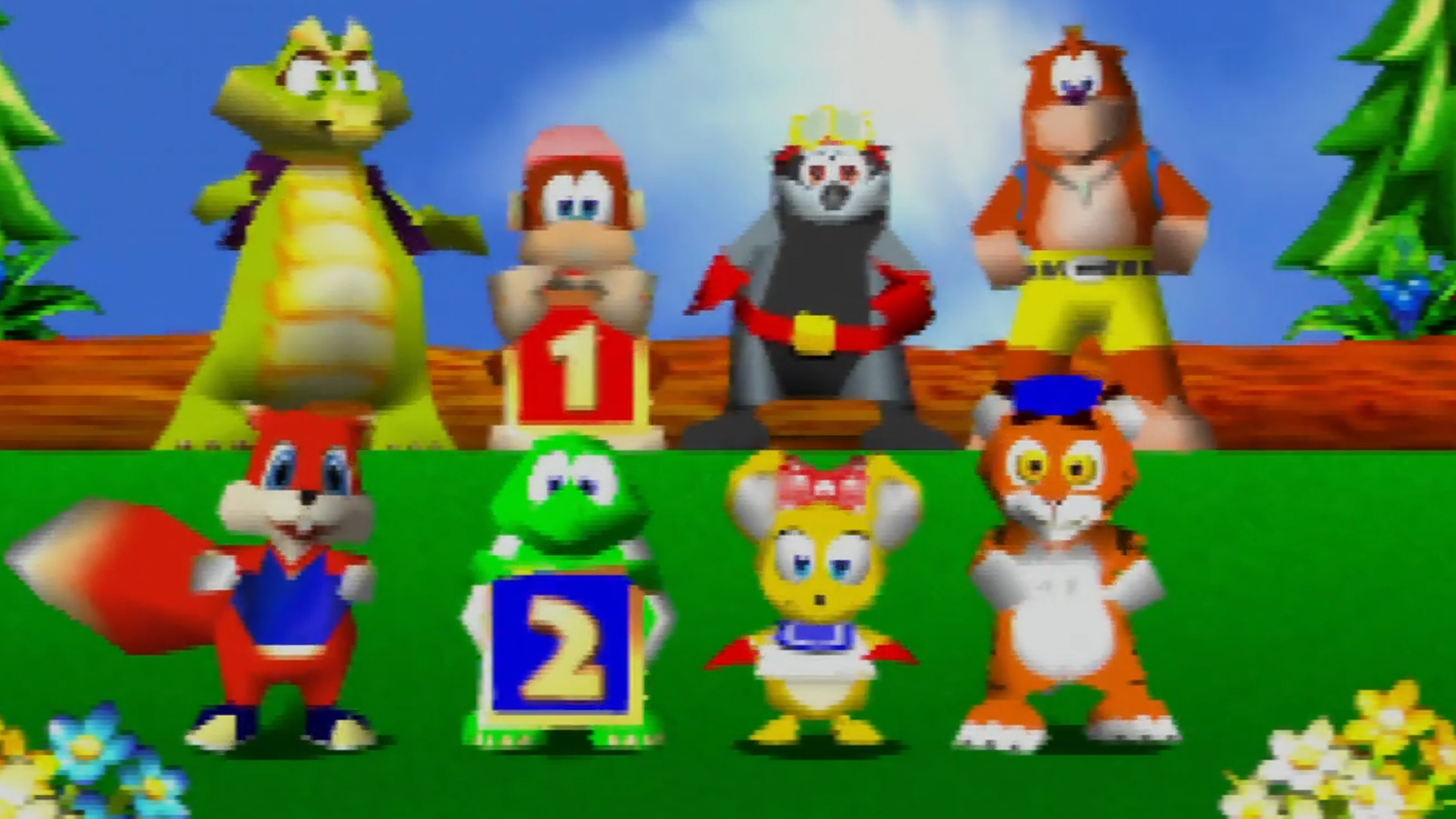 Diddy Kong Racing player select