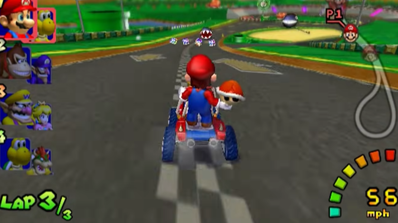 Mario Kart Double Dash gameplay