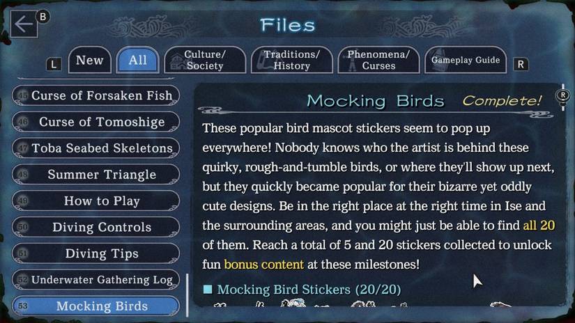 Paranormasight The Mermaids Curse All Mocking Birds Guide 1