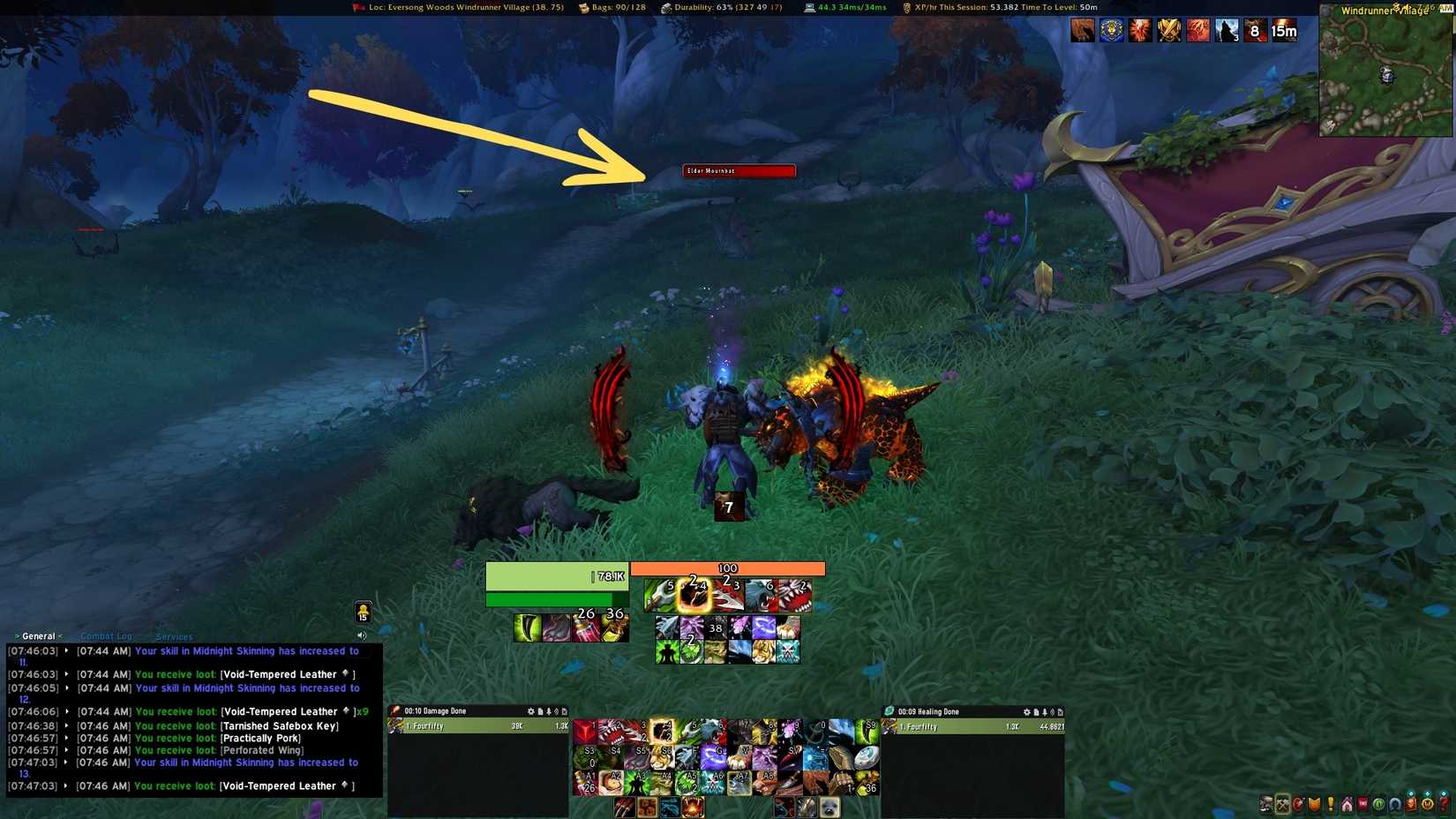 wow midnight triple-locked safebox first key location