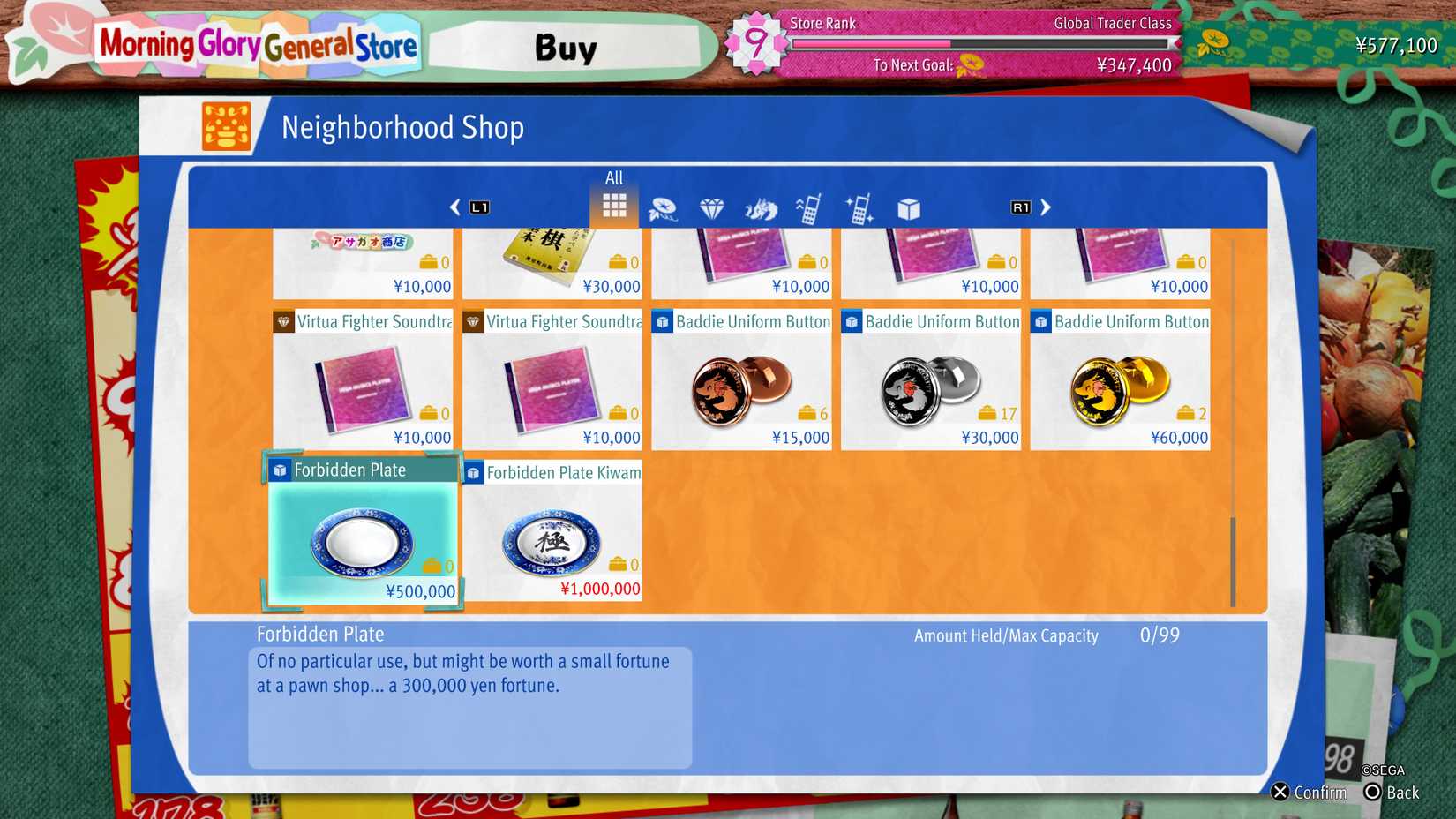 Yakuza Kiwami 3 Forbidden Plate