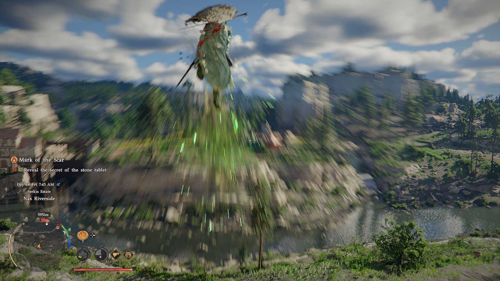 Aerial Force Palm Crimson Desert