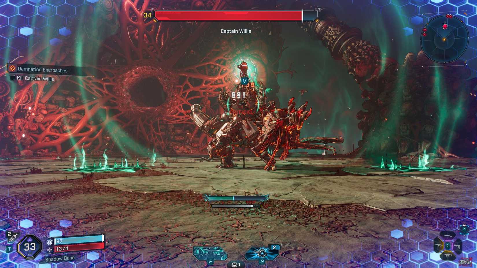 Borderlands 4 Captain Willis Screaming