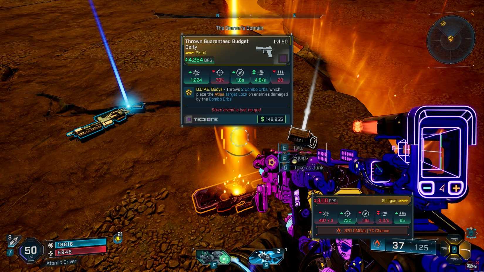 Borderlands 4 The Stone Demon Boss Legendary Drop