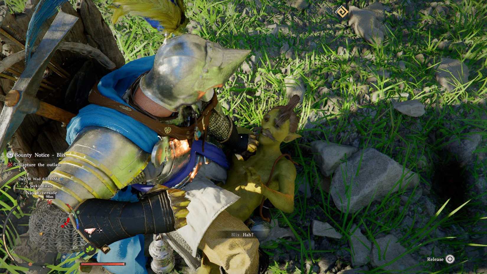 Catching a bounty in Crimson Desert