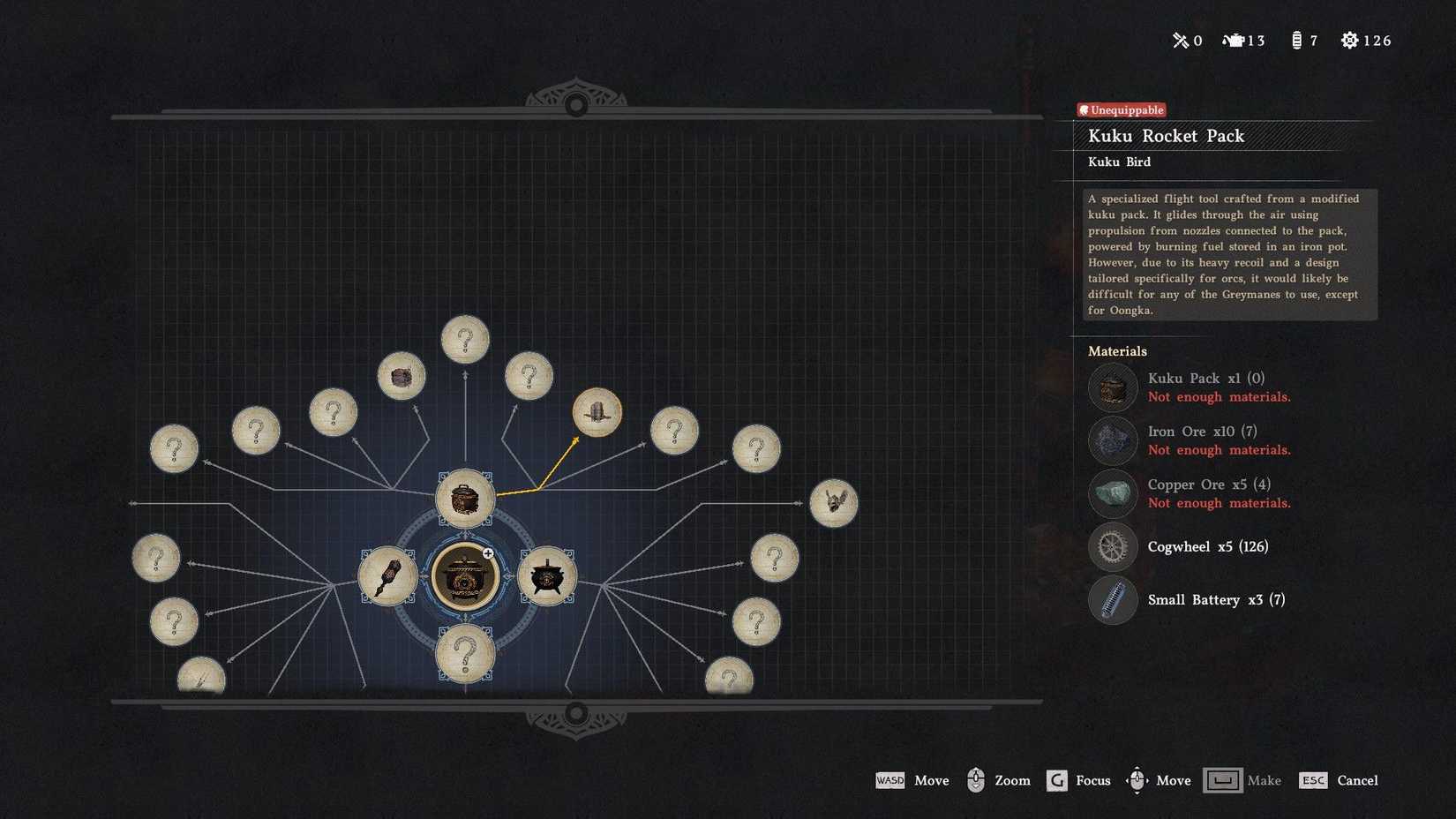 Crafting a jet pack in Crimson Desert