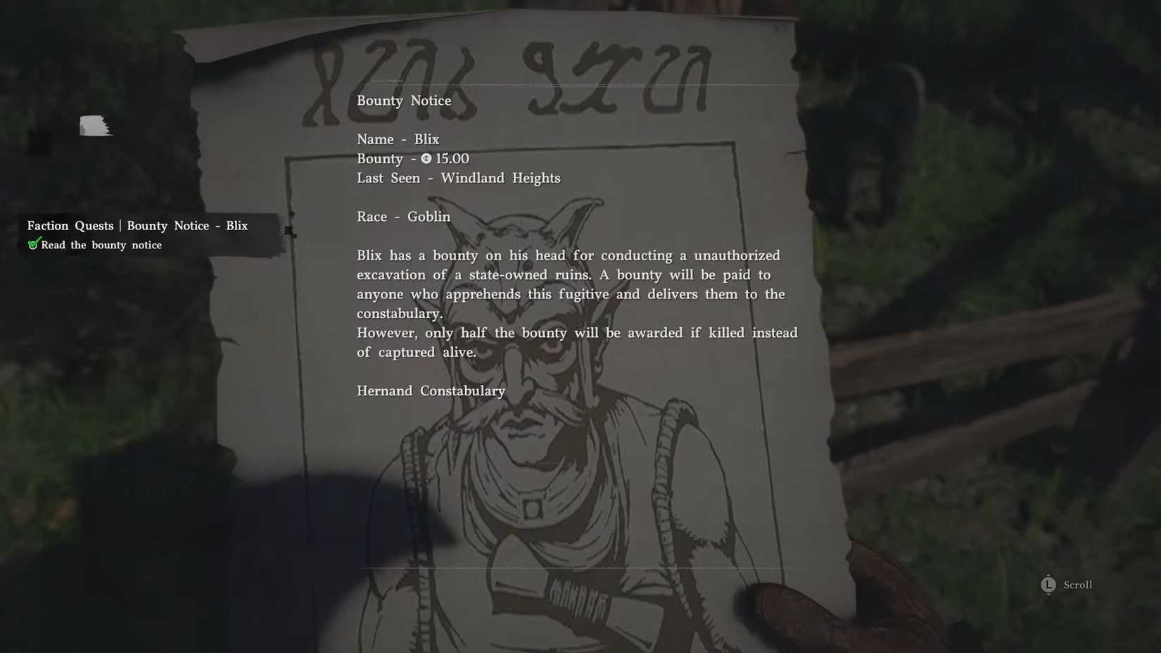 Crimson Desert Blix Bounty Poster