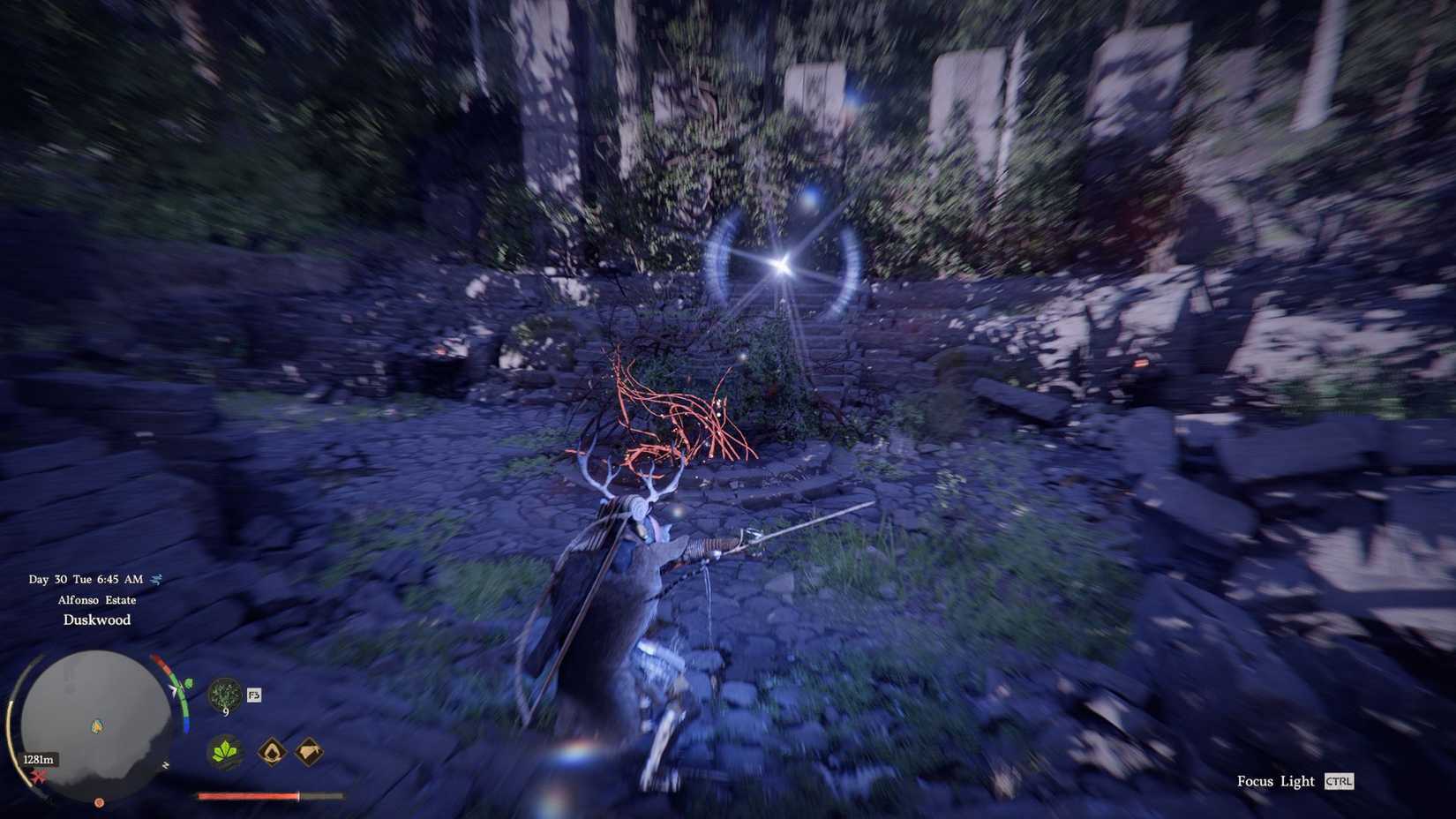 Crimson Desert Duskwood Hill Ruins Puzzle Burning Vines