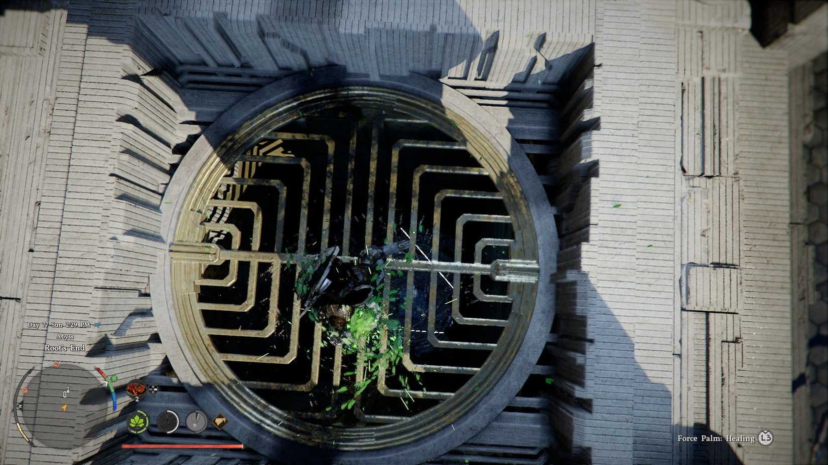 Crimson Desert Force Palm on Root's End Door