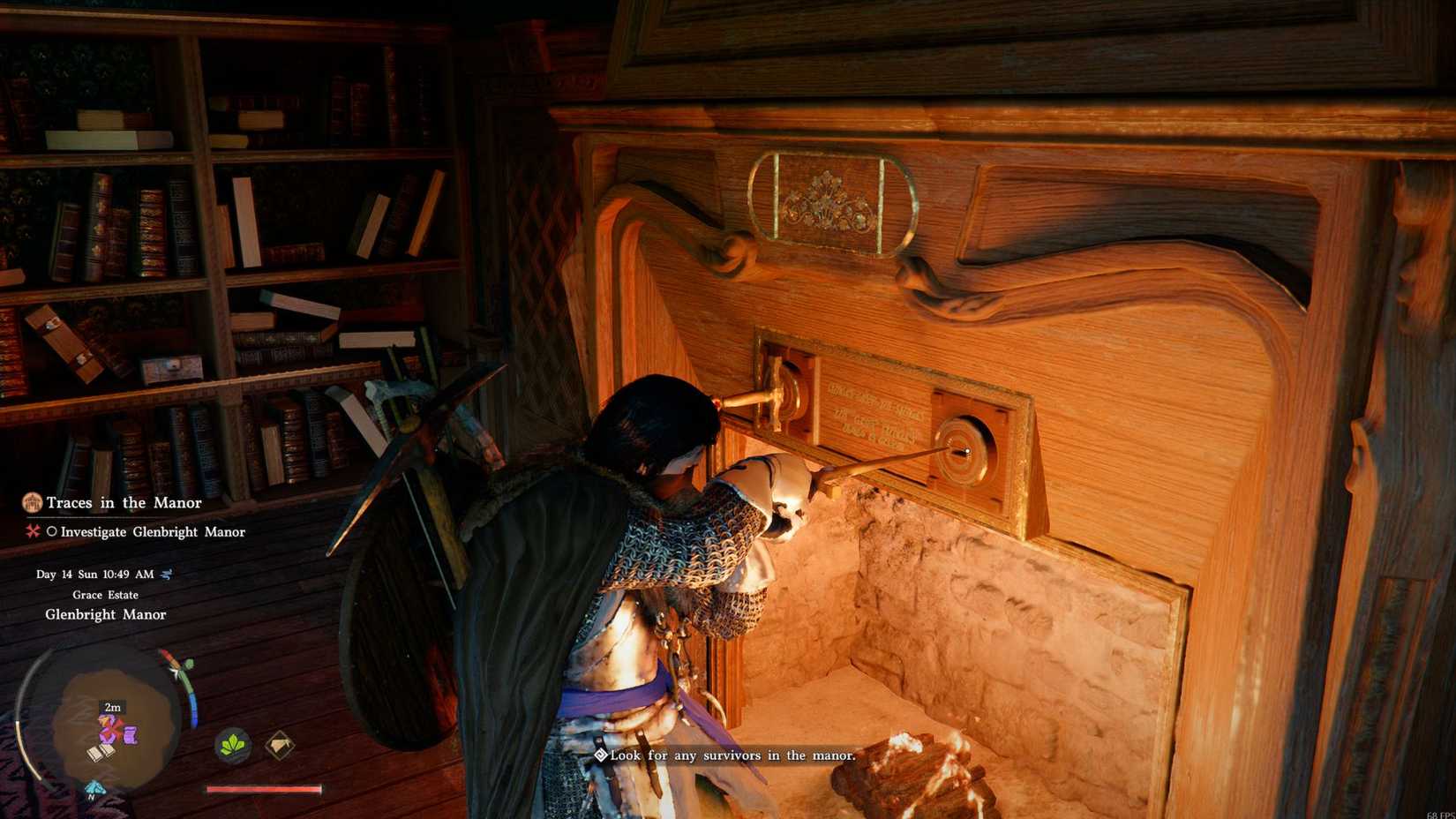 Crimson Desert Glenbright Manor Puzzle Fireplace