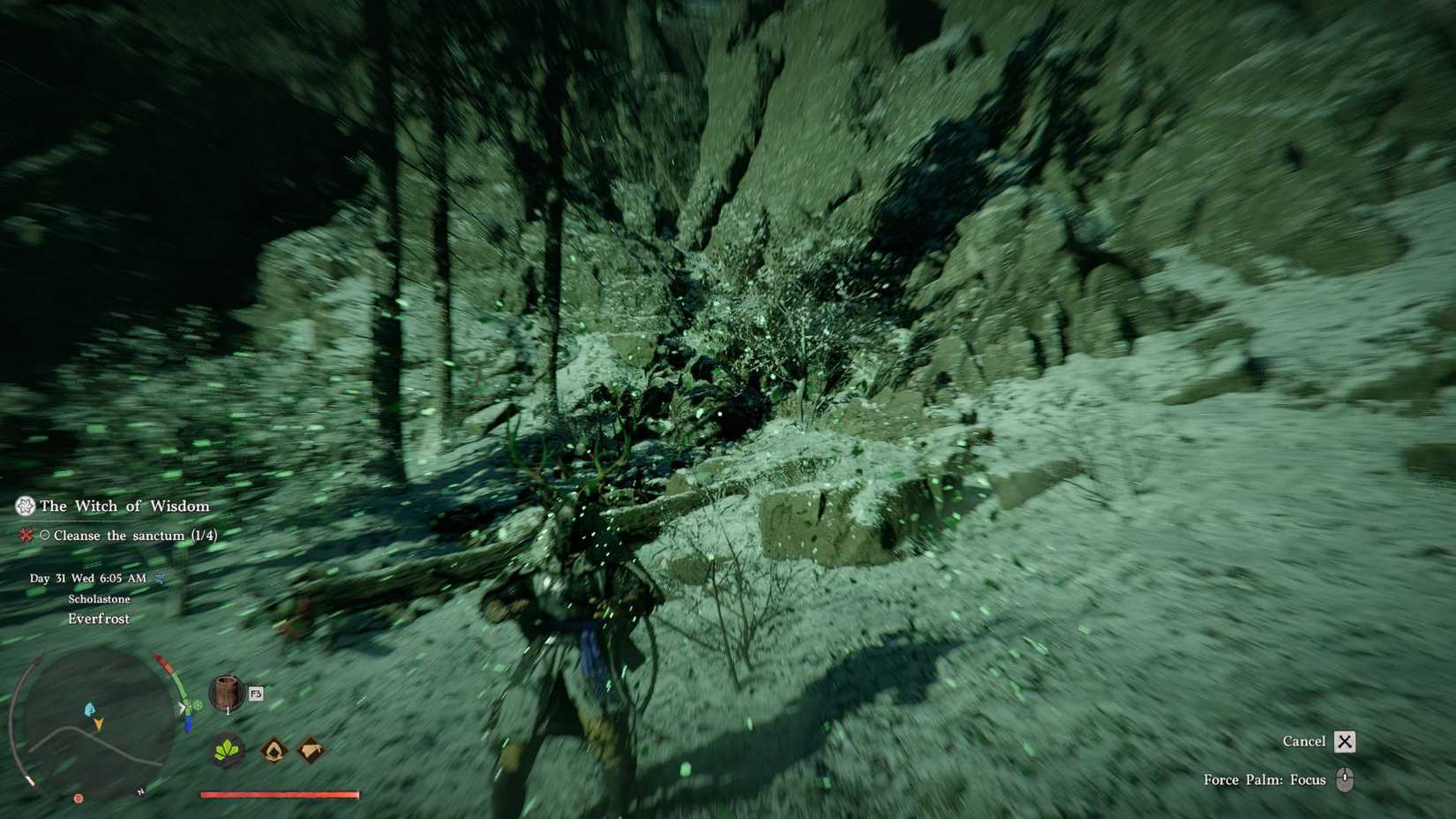 Crimson Desert Player in Focus Mode