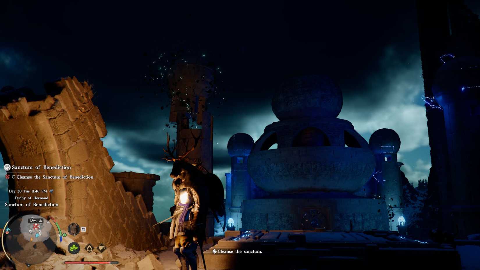 Crimson Desert Sanctum of Benediction Player Placing Orb