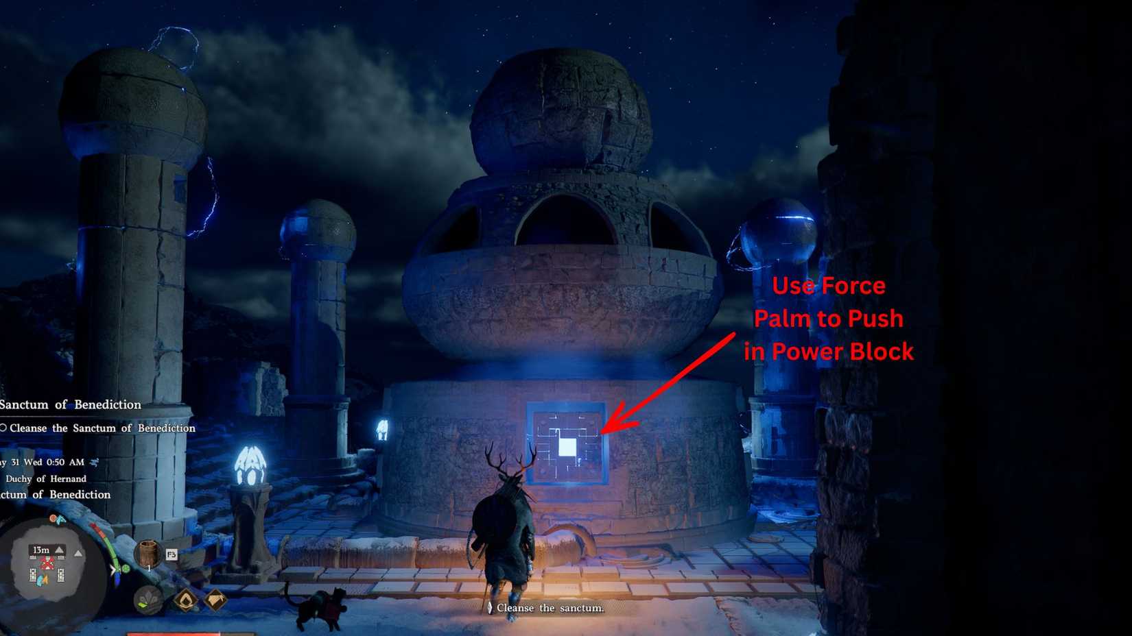 Crimson Desert Sanctum of Benediction Power Block in Structure