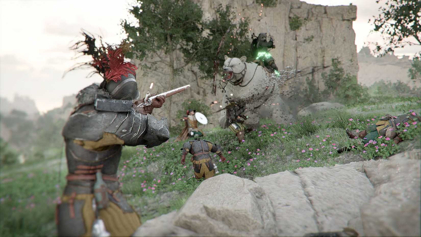 Crimson Desert - White Bear Fighting