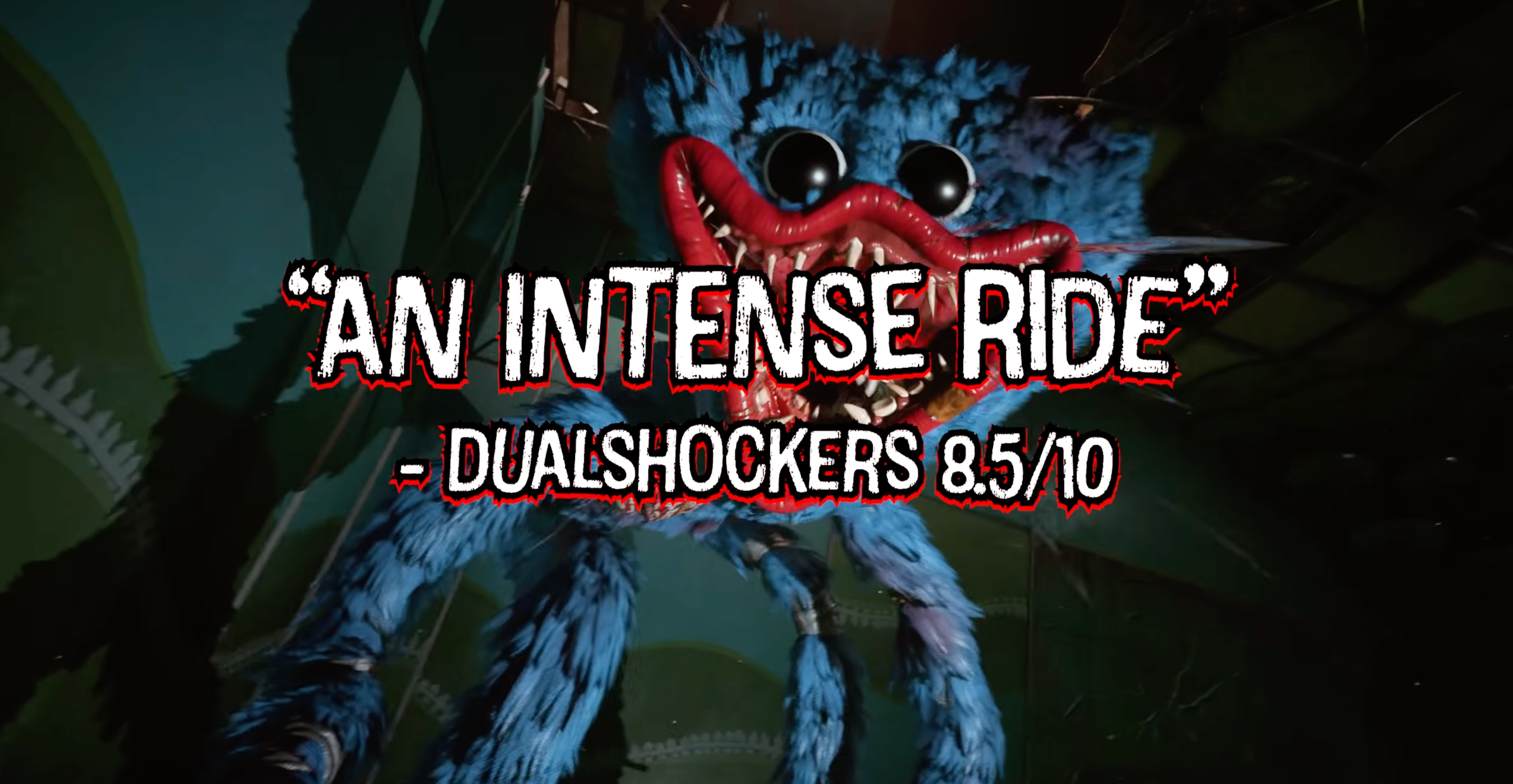 DualShocker's quote an review in Poppy Playtime Chapter 5's Accolades Trailer