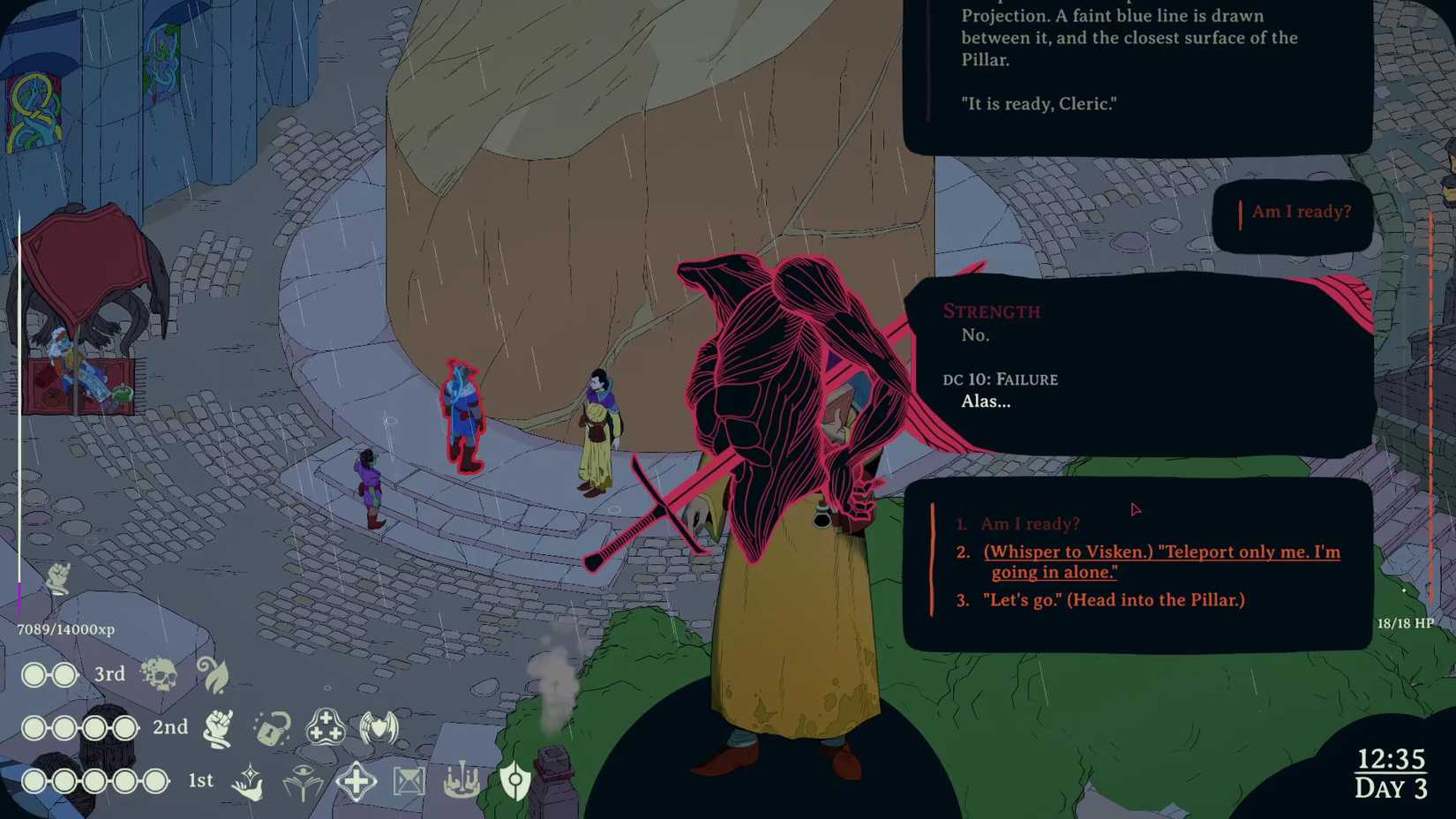 Esoteric Ebb Pillar of Jor Getting into the Pillar