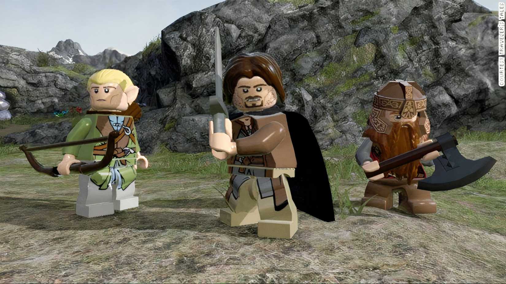 LEGO Lord Of The Rings Aragon, Legolas and Gimli In The Wild