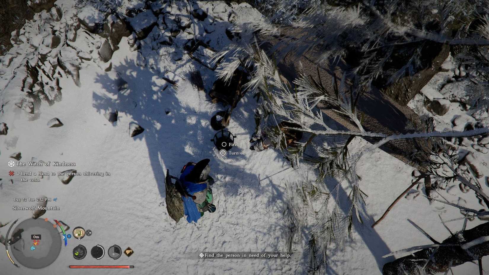 Light a flame for the witch of kindness in the crimson desert