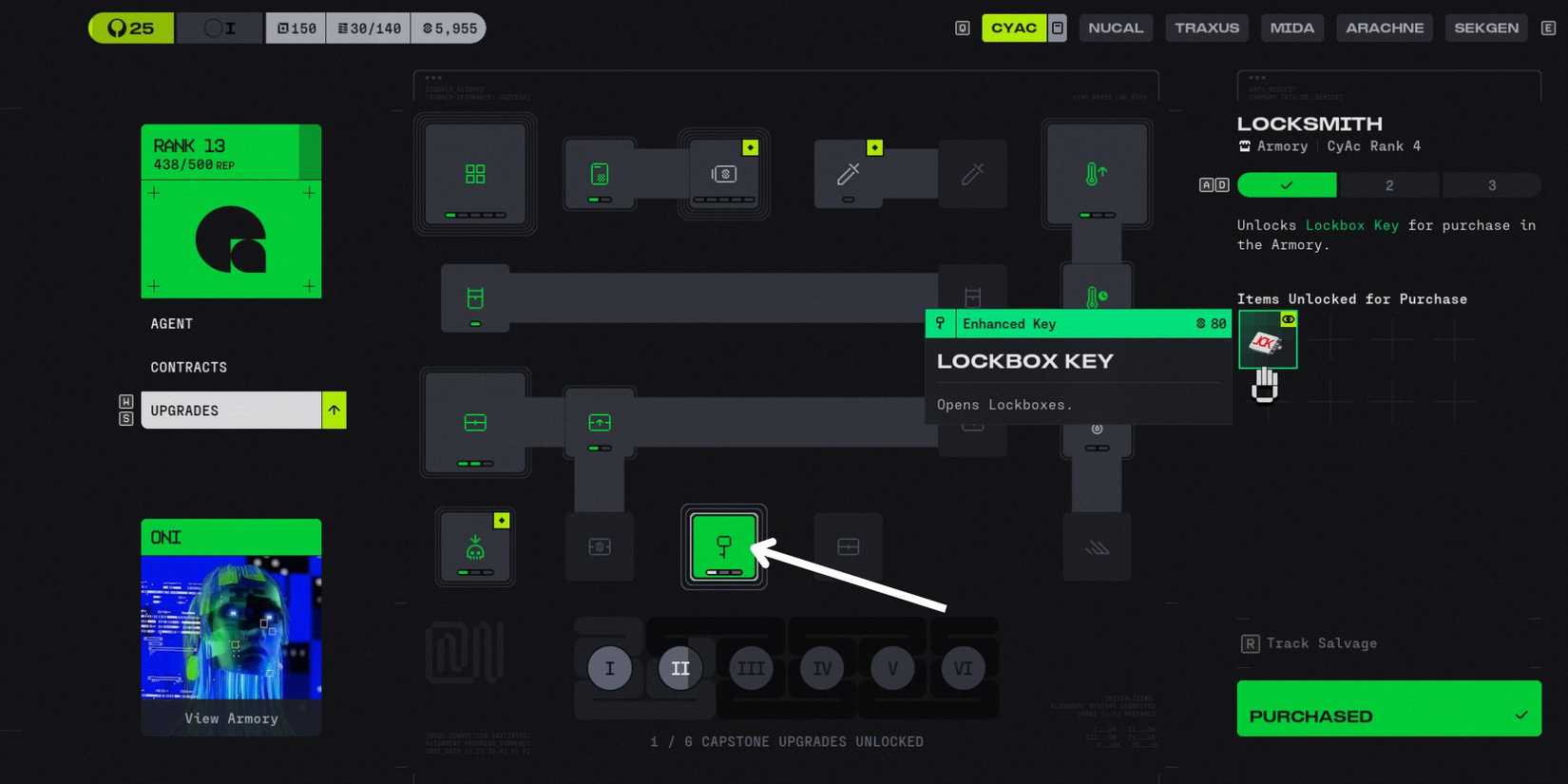 Marathon - Faction Upgrades