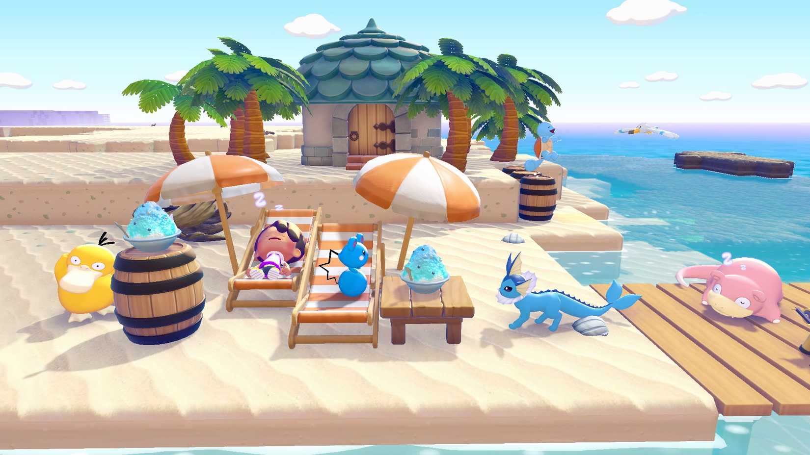 Pokemon Pokopia beach