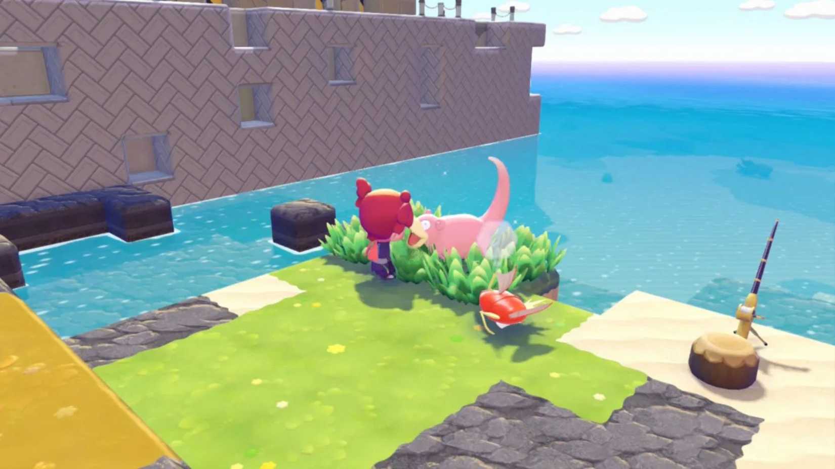 Pokemon Pokopia Slowpoke in Habitat