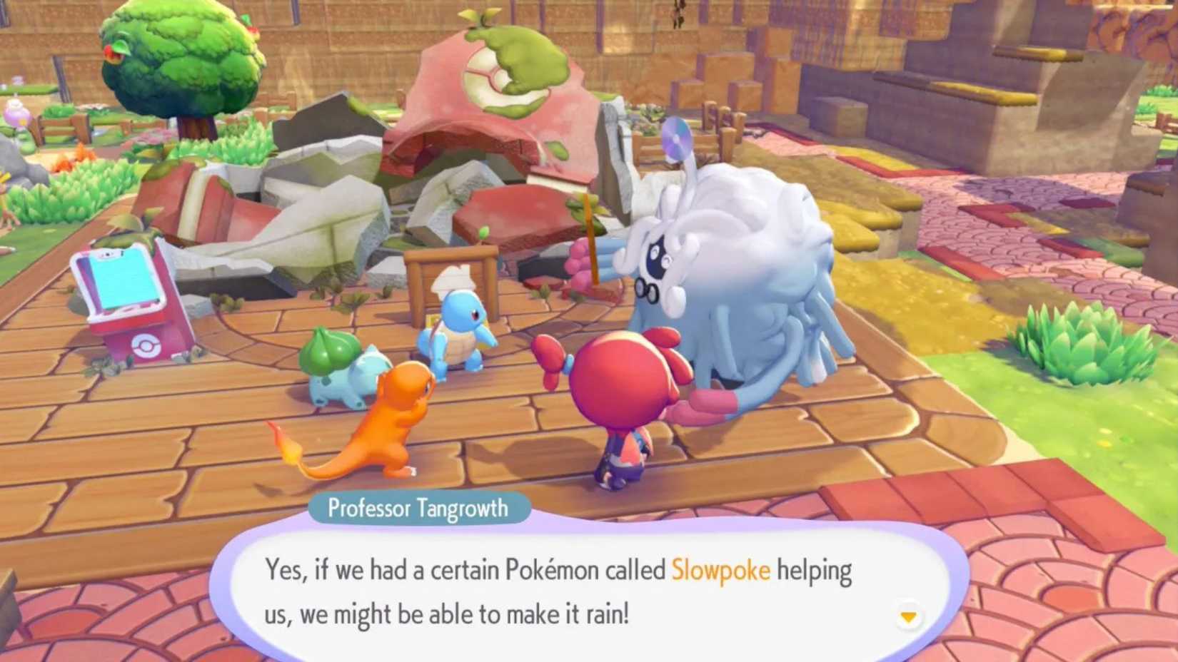 Pokemon Pokopia Tangrowth Meeting