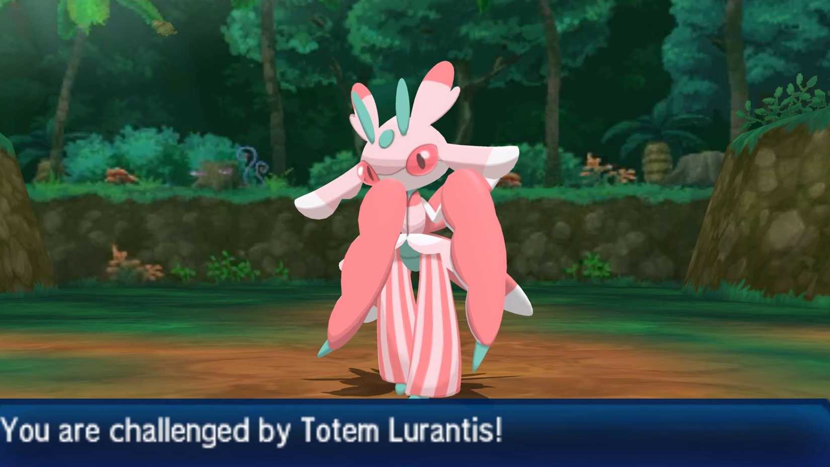 Pokemon Ultra Sun and Moon Totem Lurantis