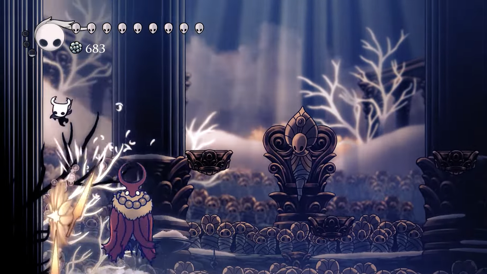 Radiant Markos boss battle in Hollow Knight