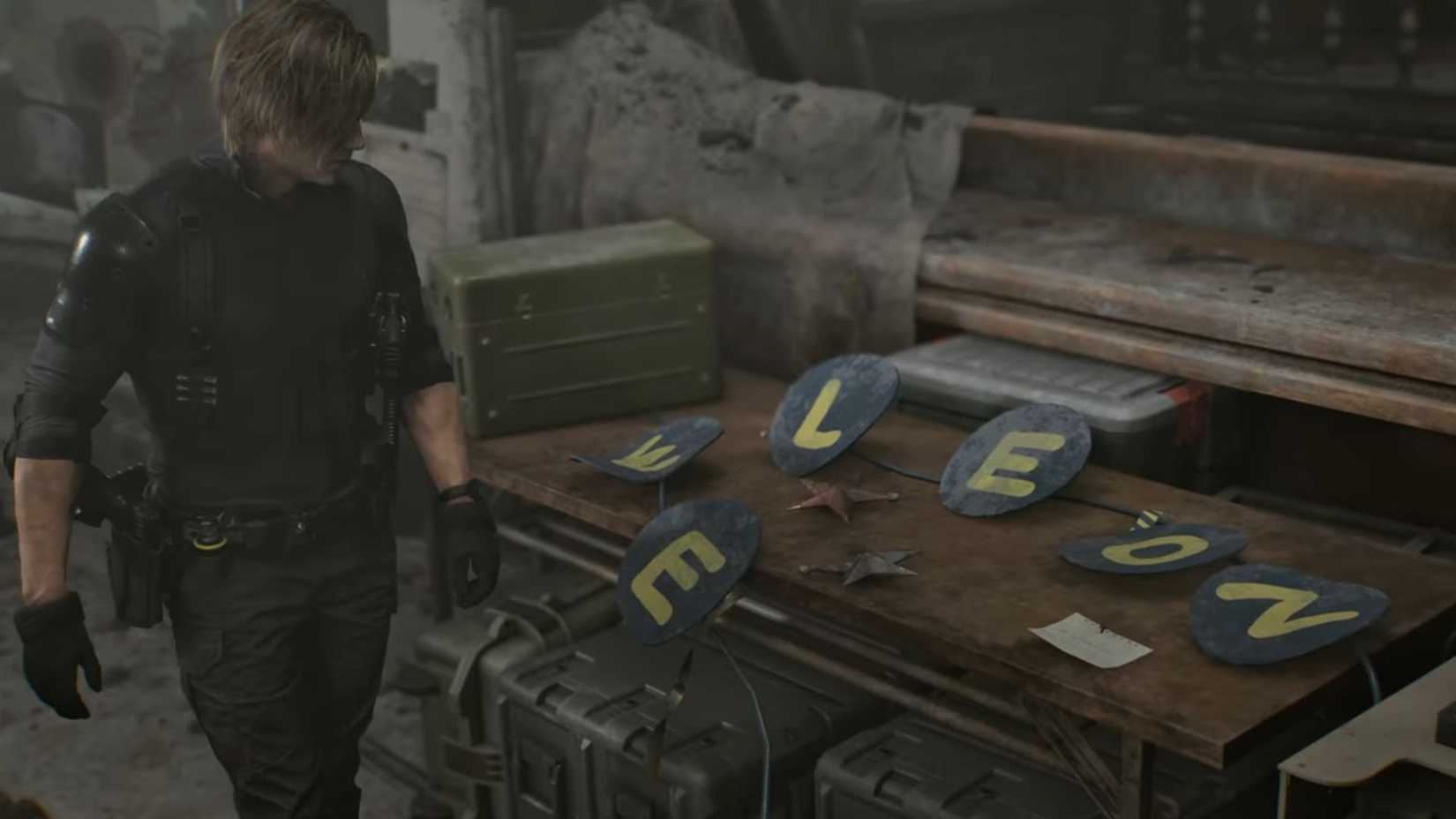 Resident Evil Requiem Callbacks Wellcome Leon Sign