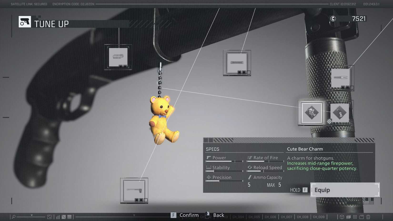 Resident Evil Requiem Cute Bear Charm