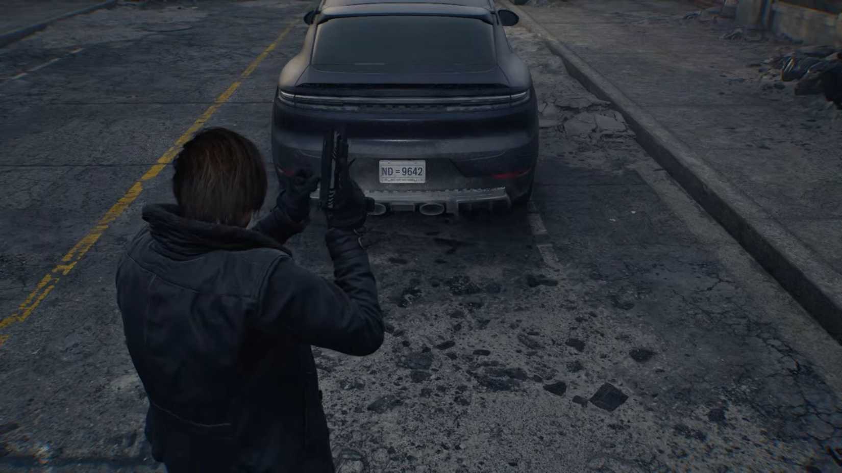 Resident Evil Requiem Details License Plate