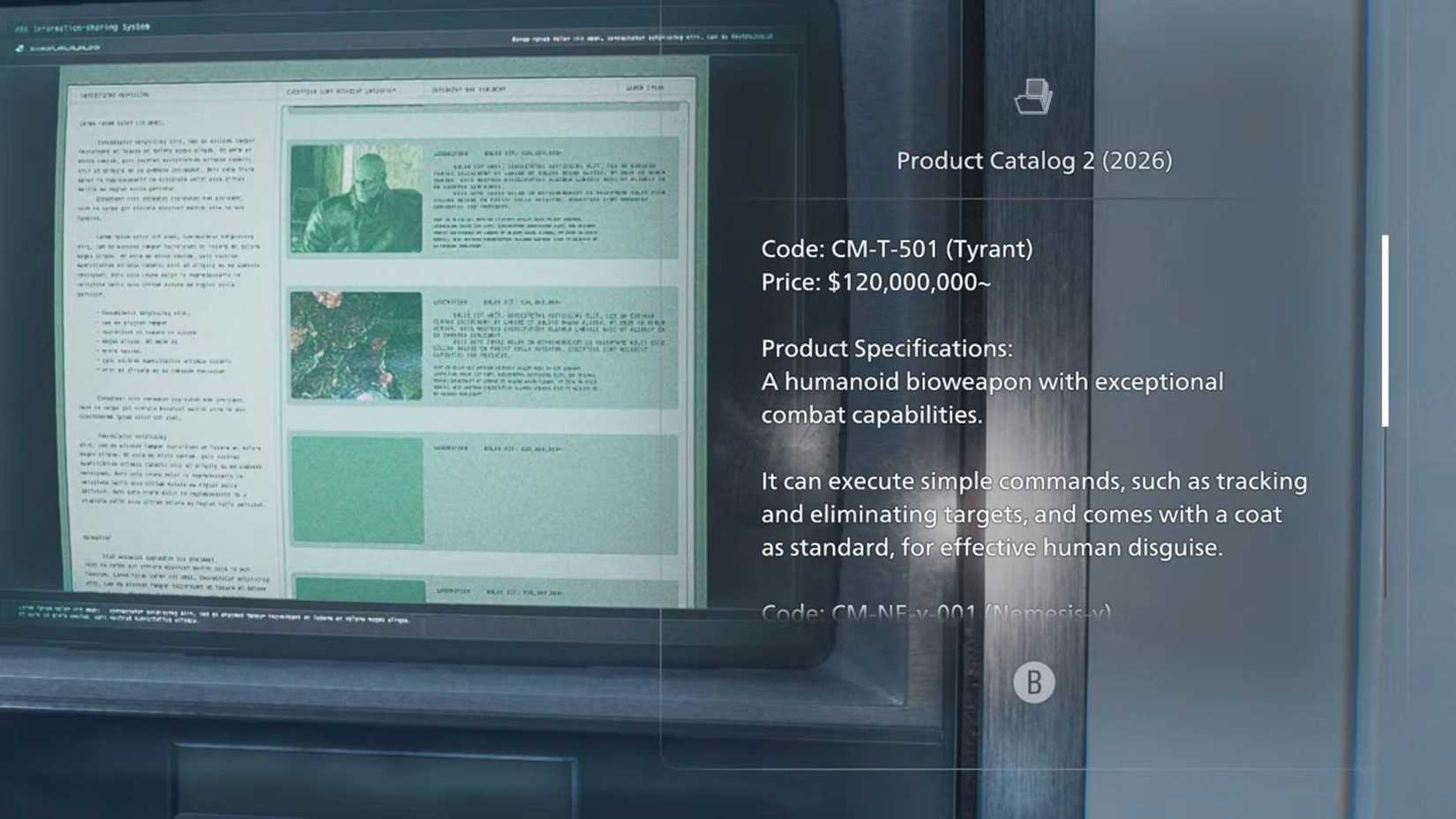 Resident Evil Requiem Details Mr X Cost