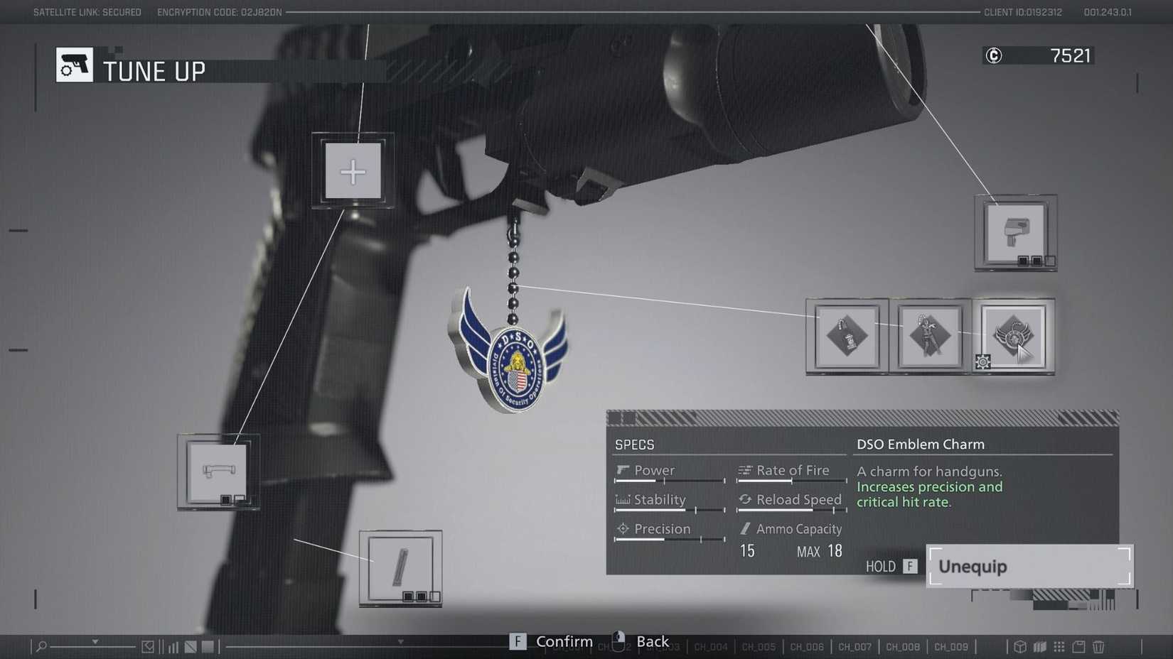 Resident Evil Requiem DSO Emblem Charm