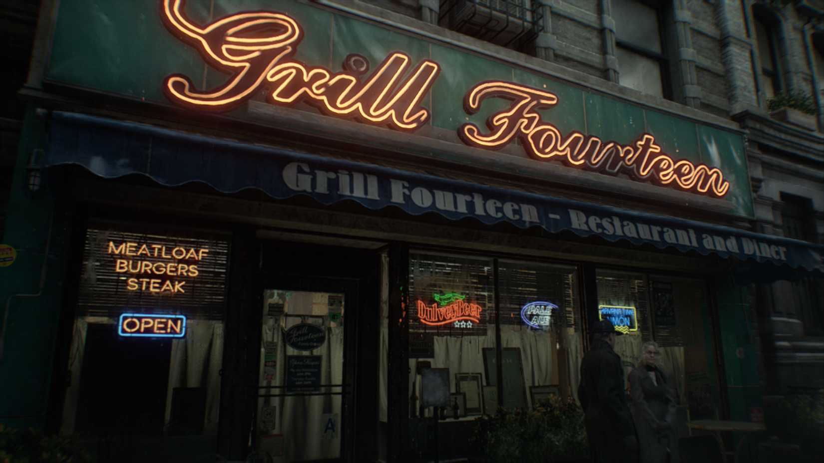 The Grill Fourteen diner from Resident Evil Requiem's town of Wrenwood.