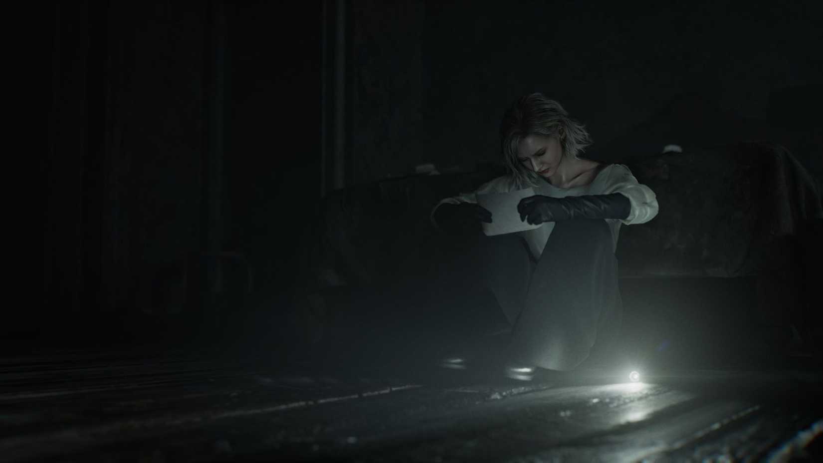 Resident Evil Requiem Grace Sitting by Bed