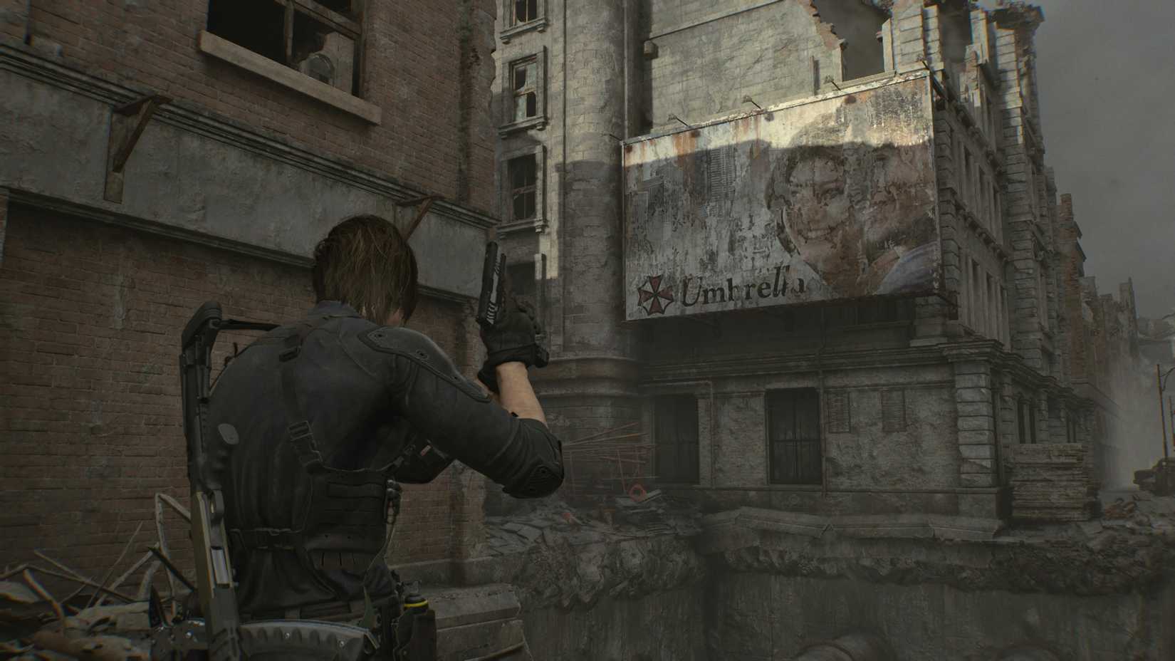 Resident Evil Requiem Leon Umbrella Sign