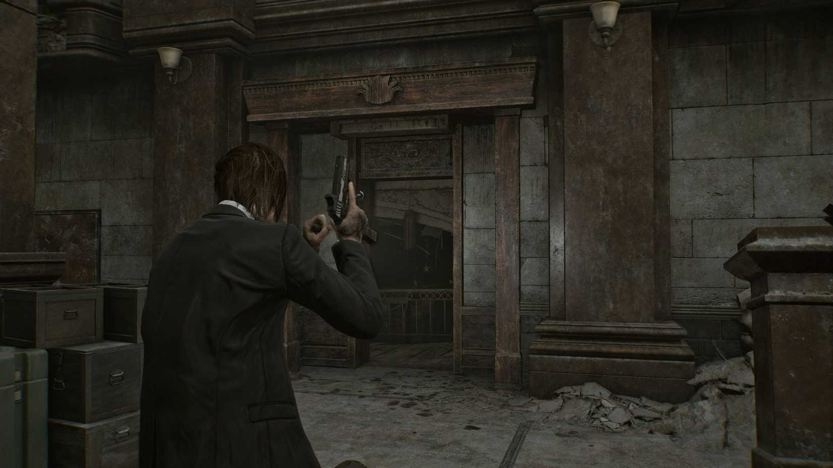 Resident Evil Requiem Leon West Office Entrance
