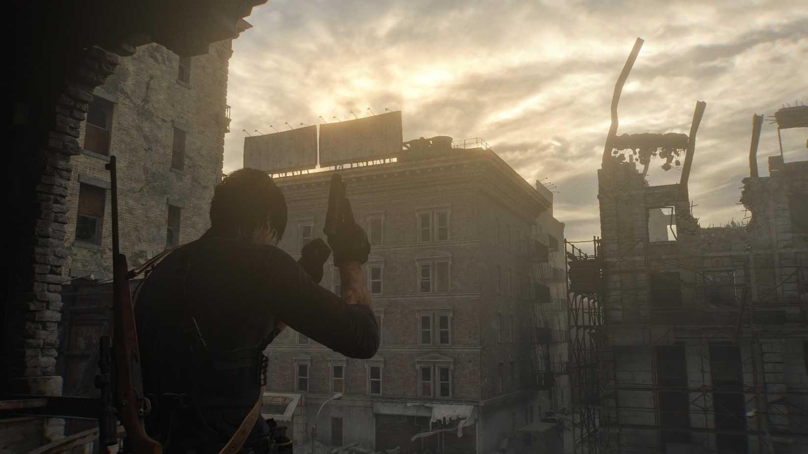 Resident Evil Requiem Leon with Weapons