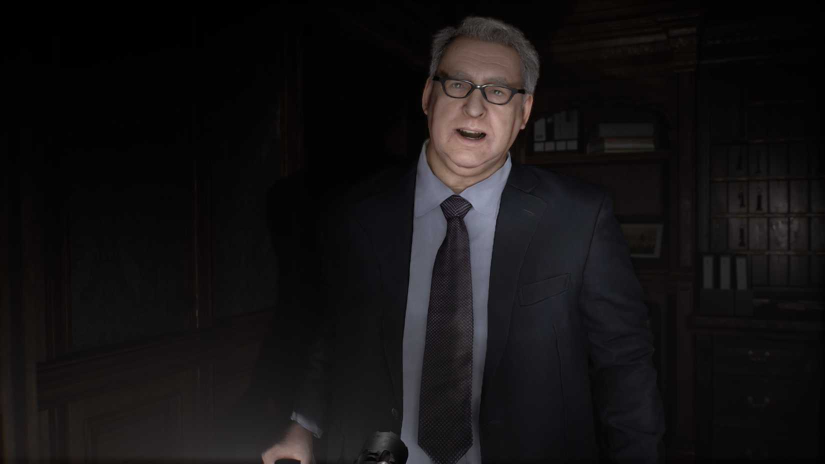 Resident Evil Requiem screenshot - Wrenwood Hotel manager