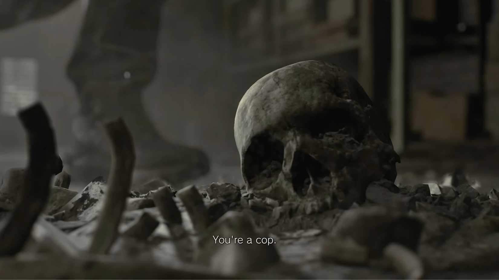 Resident Evil Requiem Skull Close Up