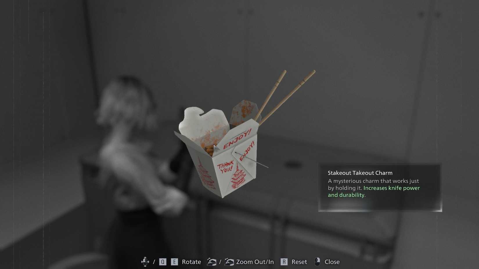 Resident Evil Requiem Stakeout Takeout Charm