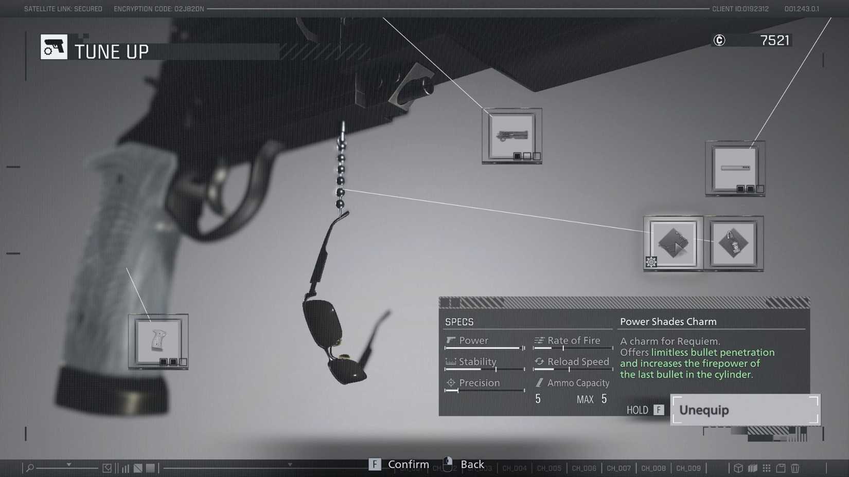 Resident Evil Requiem Sunglasses Charm