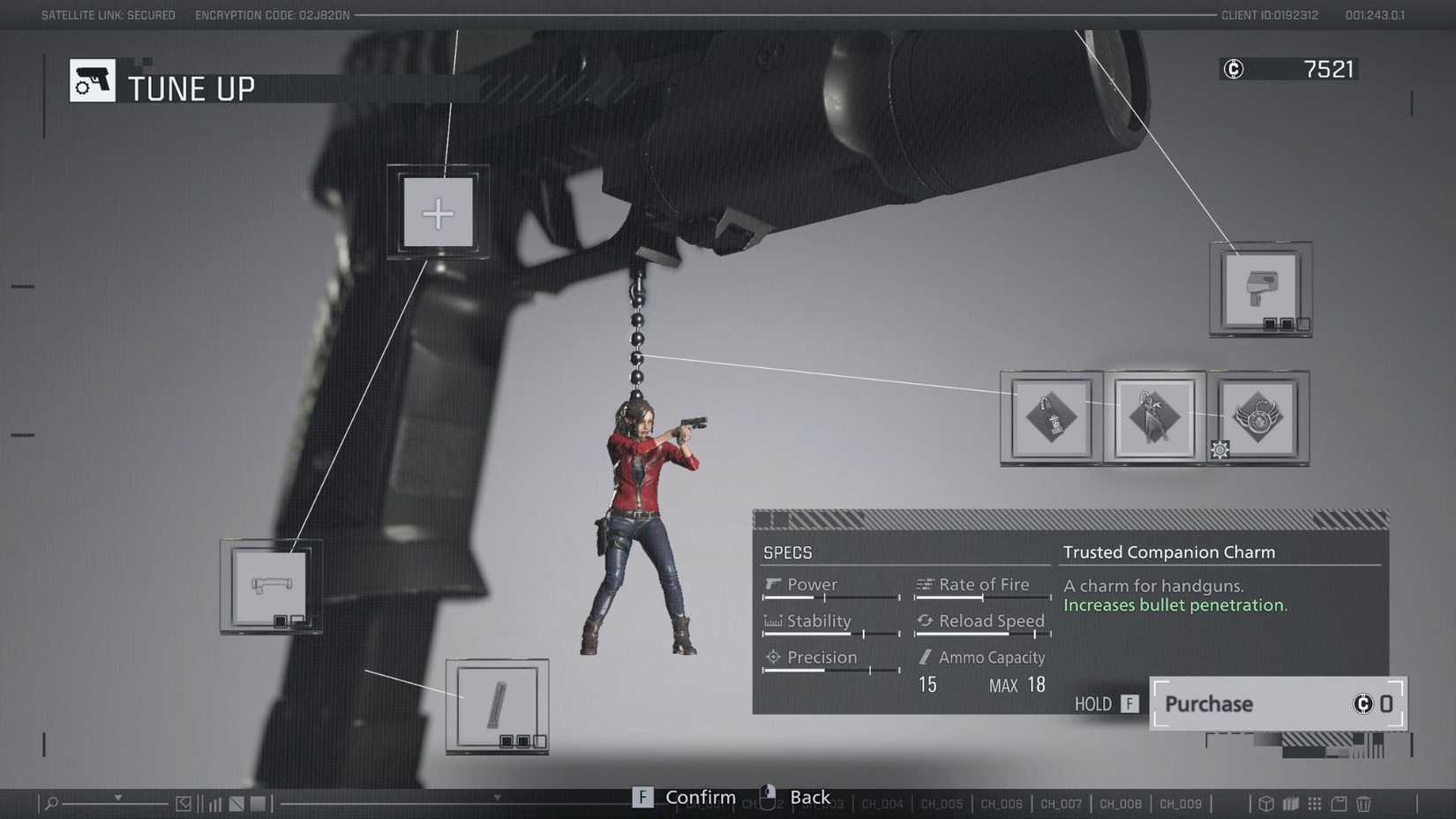 Resident Evil Requiem Trusted Companion Charm Clair