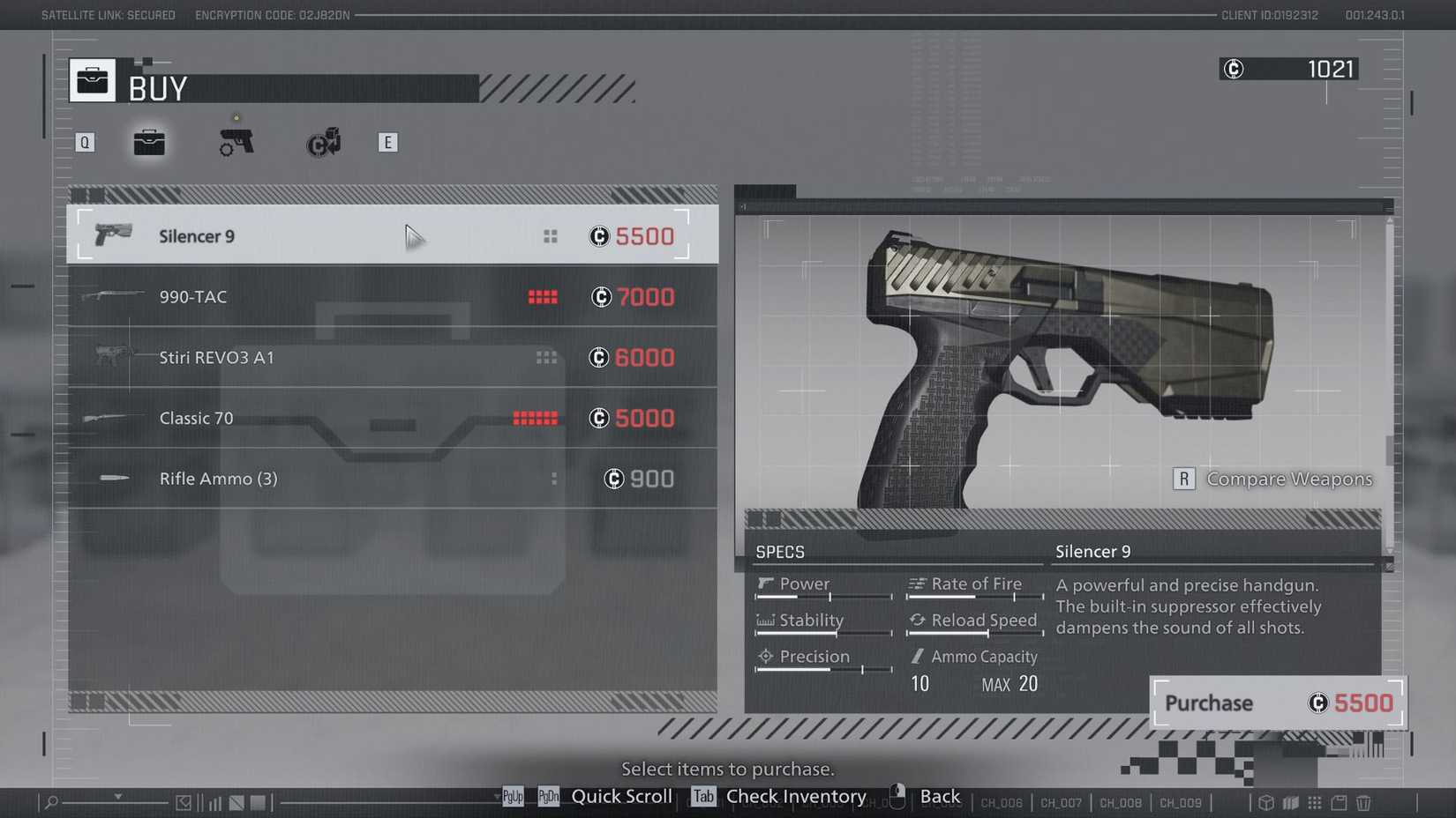 Resident Evil Requiem Weapons Silencer 9